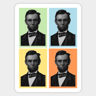 4 Score Abraham Lincoln - American History Sticker